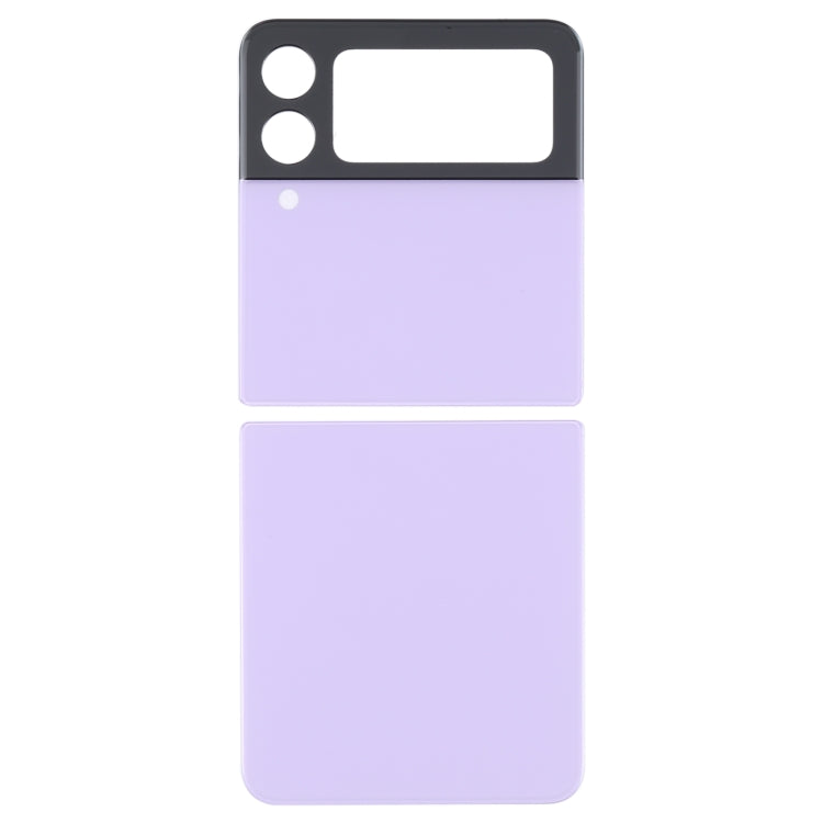 For Samsung Galaxy Z Flip3 5G SM-F711B Glass Battery Back Cover (Purple) - Back Cover by buy2fix | Online Shopping UK | buy2fix