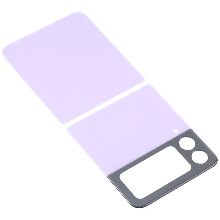 For Samsung Galaxy Z Flip3 5G SM-F711B Glass Battery Back Cover (Purple) - Back Cover by buy2fix | Online Shopping UK | buy2fix
