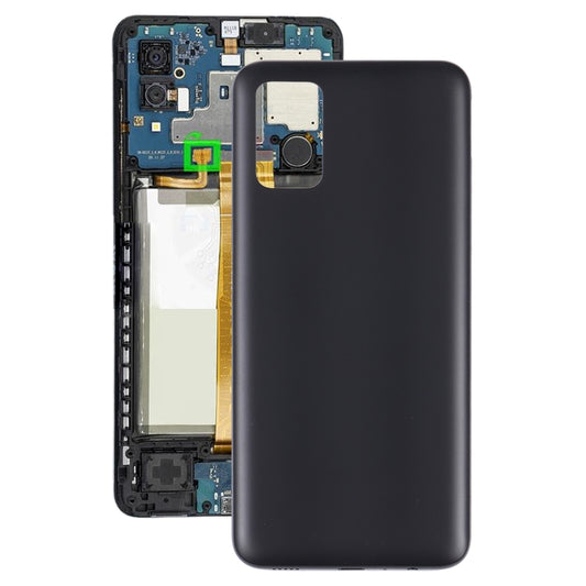 For Samsung Galaxy A03S SM-A037F Battery Back Cover (Black) - Back Cover by buy2fix | Online Shopping UK | buy2fix