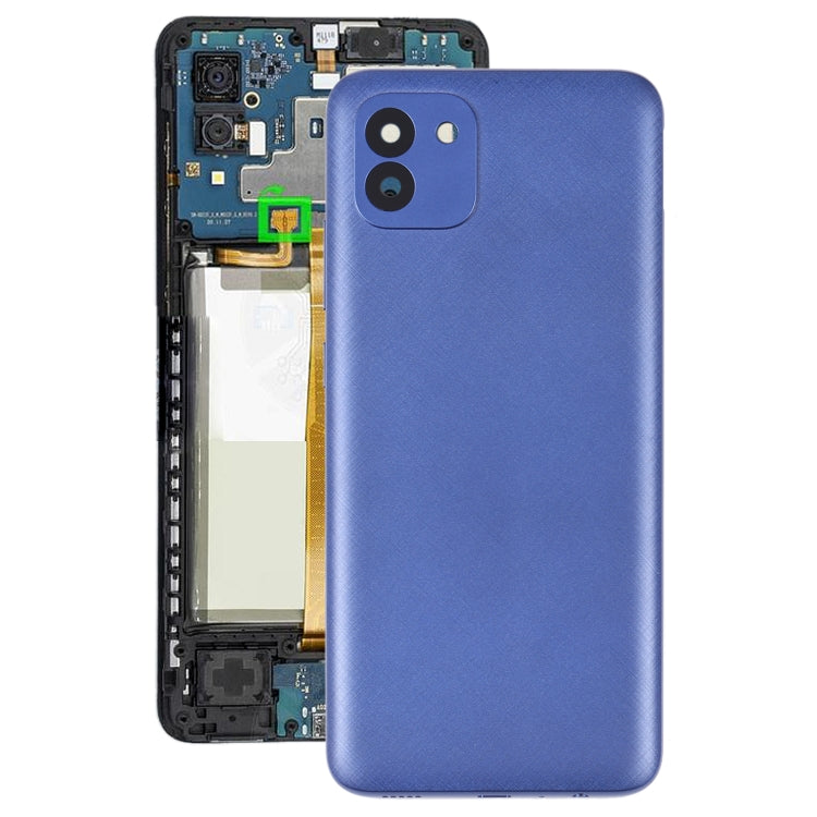For Samsung Galaxy A03 SM-A035F Battery Back Cover (Blue) - Back Cover by buy2fix | Online Shopping UK | buy2fix