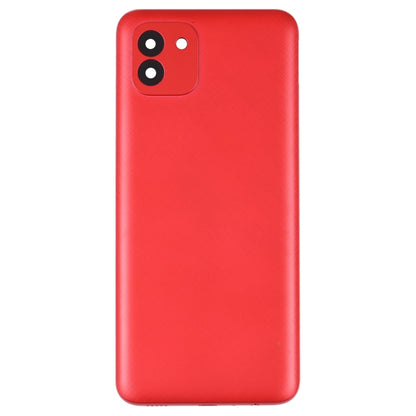 For Samsung Galaxy A03 SM-A035F Battery Back Cover (Red) - Back Cover by buy2fix | Online Shopping UK | buy2fix