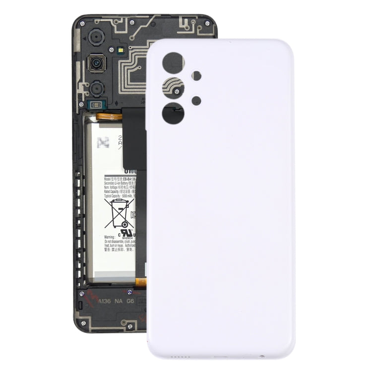 For Samsung Galaxy A13 SM-A135 Battery Back Cover (White) - Back Cover by buy2fix | Online Shopping UK | buy2fix
