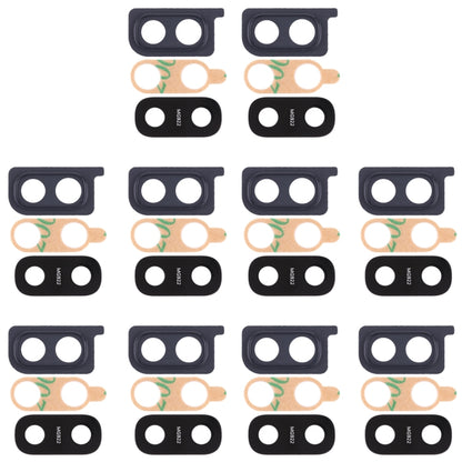 For Galaxy A20 10pcs Camera Lens Cover (Black) - Camera Series by buy2fix | Online Shopping UK | buy2fix