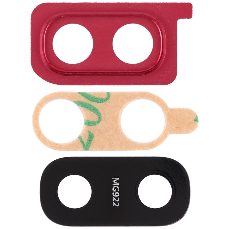 For Galaxy A20 10pcs Camera Lens Cover (Red) - Camera Series by buy2fix | Online Shopping UK | buy2fix