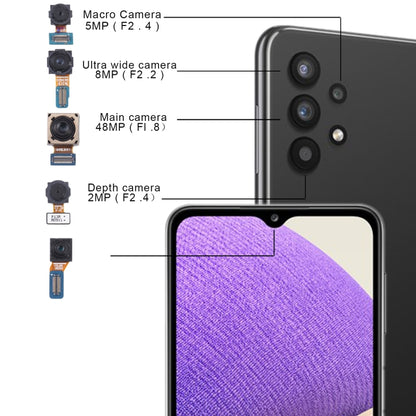 For Samsung Galaxy A32 5G SM-A326B Original Camera Set (Depth + Macro + Wide + Main Camera + Front Camera) - Camera Series by buy2fix | Online Shopping UK | buy2fix