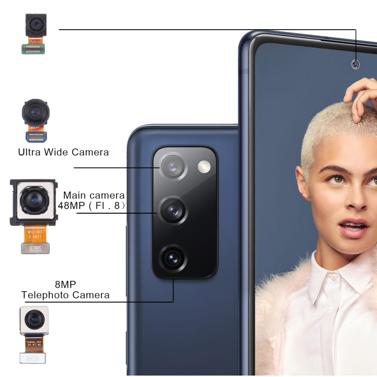 For Samsung Galaxy S20 FE SM-G780 Original Camera Set (Telephoto + Wide + Main Camera + Front Camera) - Camera Series by buy2fix | Online Shopping UK | buy2fix