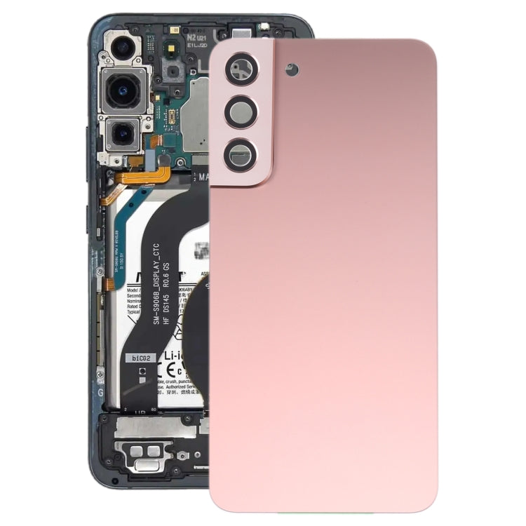 For Samsung Galaxy S22+ 5G SM-S906B Battery Back Cover with Camera Lens Cover (Pink) -  by buy2fix | Online Shopping UK | buy2fix