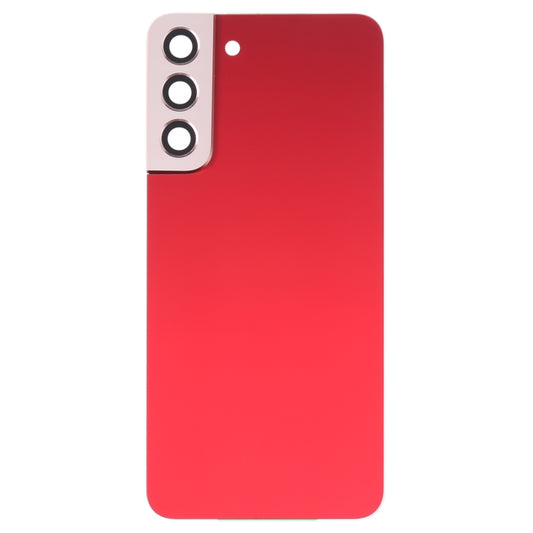 For Samsung Galaxy S22+ 5G SM-S906B Battery Back Cover with Camera Lens Cover (Red) -  by buy2fix | Online Shopping UK | buy2fix