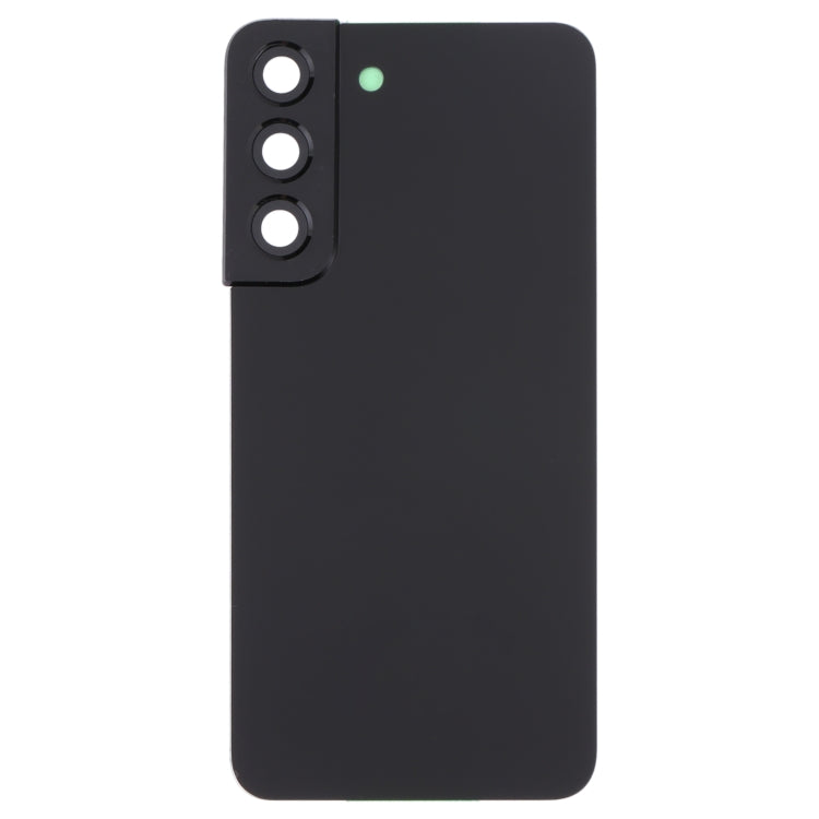 For Samsung Galaxy S22 5G SM-S901B Battery Back Cover with Camera Lens Cover (Black) -  by buy2fix | Online Shopping UK | buy2fix