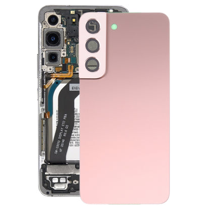For Samsung Galaxy S22 5G SM-S901B Battery Back Cover with Camera Lens Cover (Pink) -  by buy2fix | Online Shopping UK | buy2fix