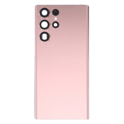 For Samsung Galaxy S22 Ultra 5G SM-S908B Battery Back Cover with Camera Lens Cover (Pink) -  by buy2fix | Online Shopping UK | buy2fix