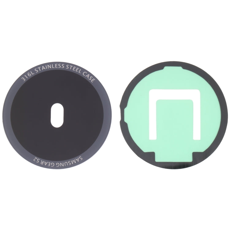Back Glass Lens For Samsung Gear S2 SM-R720(Black) - Other Parts by buy2fix | Online Shopping UK | buy2fix