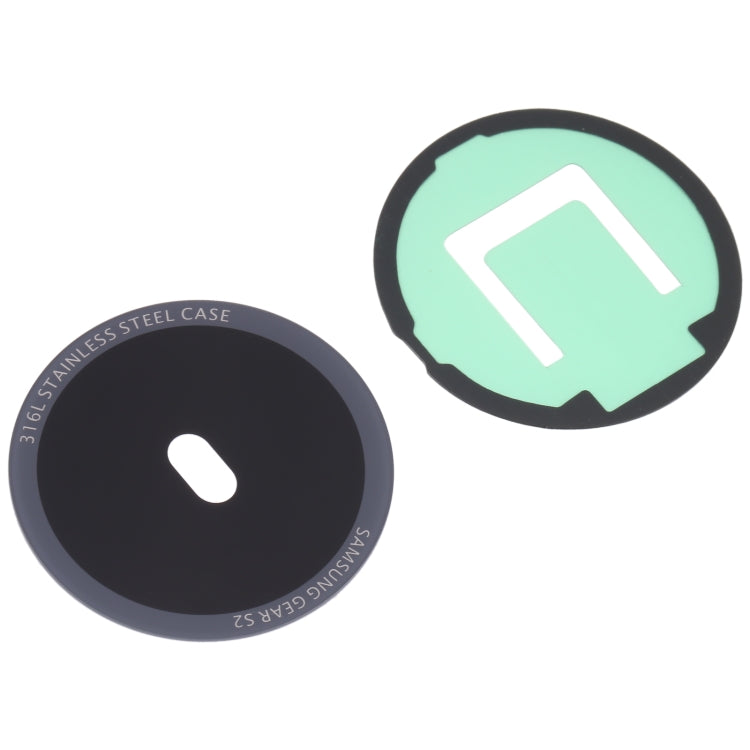Back Glass Lens For Samsung Gear S2 SM-R720(Black) - Other Parts by buy2fix | Online Shopping UK | buy2fix