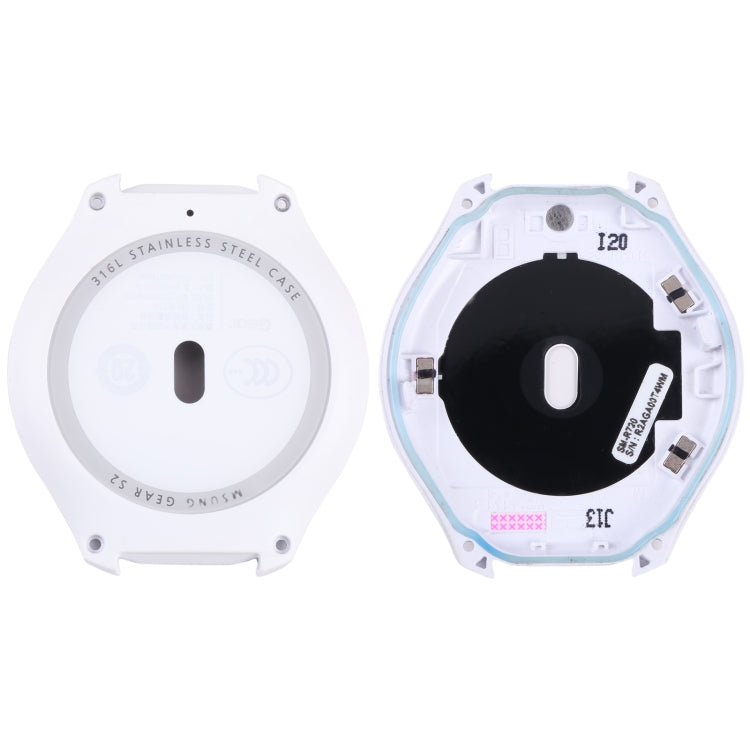 Rear Housing Cover with Glass Lens For Samsung Gear S2 SM-R720 (White) - Other Parts by buy2fix | Online Shopping UK | buy2fix