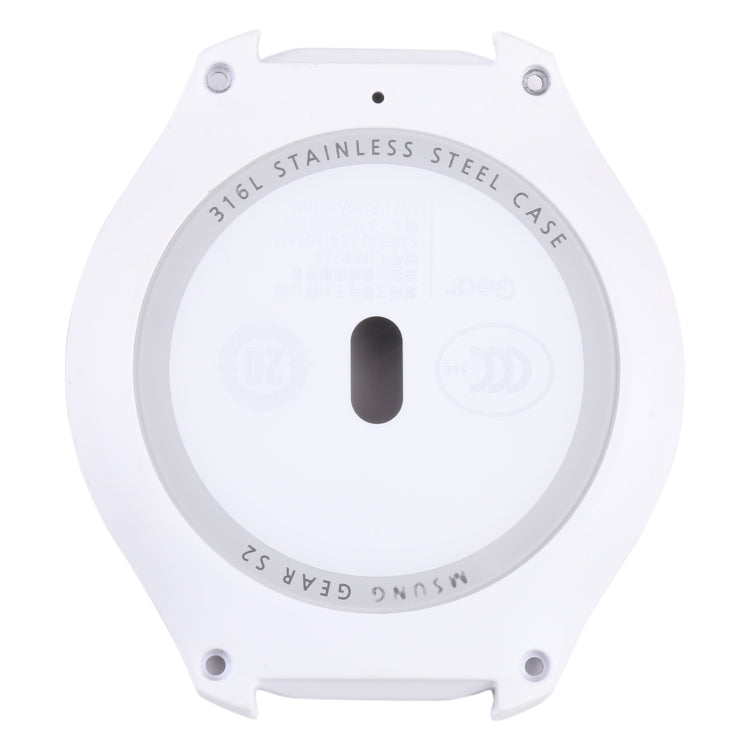 Rear Housing Cover with Glass Lens For Samsung Gear S2 SM-R720 (White) - Other Parts by buy2fix | Online Shopping UK | buy2fix