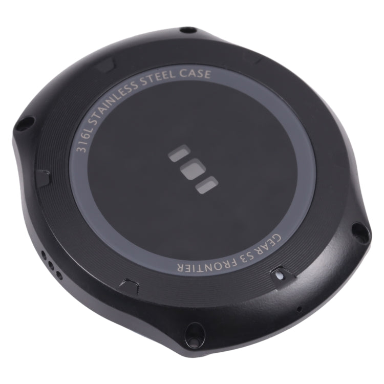 Rear Housing Cover with Glass Lens For Samsung Gear S3 Frontier SM-R760 (Black) - Other Parts by buy2fix | Online Shopping UK | buy2fix