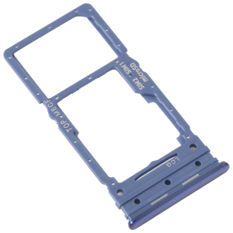 For Samsung Galaxy M53 SM-M536B Original SIM Card Tray + Micro SD Card Tray (Blue) - Card Tray by buy2fix | Online Shopping UK | buy2fix