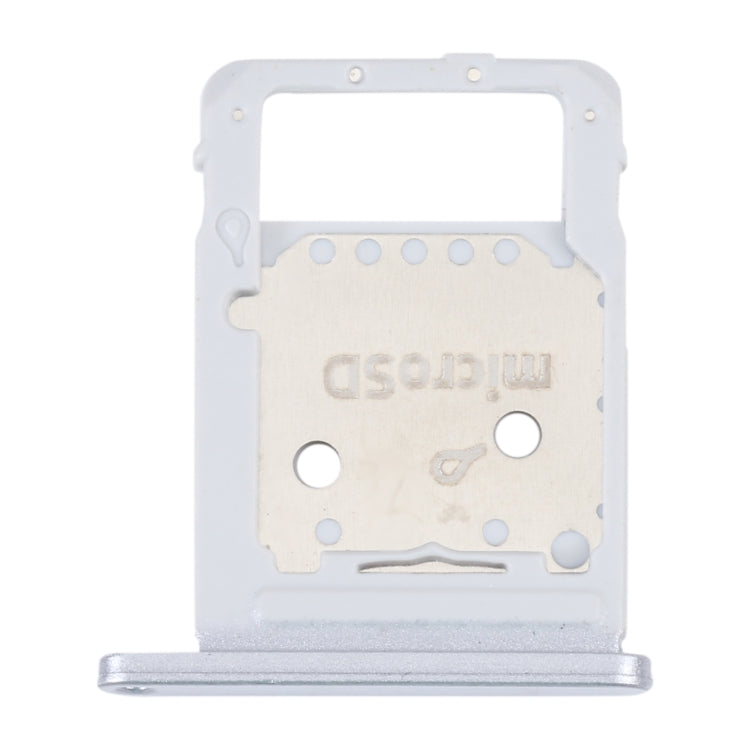 For Samsung Galaxy Tab S7 FE SM-T736 SIM Card Tray + Micro SD Card Tray (Silver) - Card Tray by buy2fix | Online Shopping UK | buy2fix