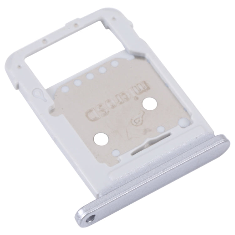 For Samsung Galaxy Tab S7 FE SM-T736 SIM Card Tray + Micro SD Card Tray (Silver) - Card Tray by buy2fix | Online Shopping UK | buy2fix