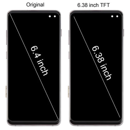 For Samsung Galaxy S10+ SM-G975F 6.38 inch TFT LCD Screen Digitizer Full Assembly with Frame, Not Supporting Fingerprint Identification(Silver) - LCD Screen by buy2fix | Online Shopping UK | buy2fix