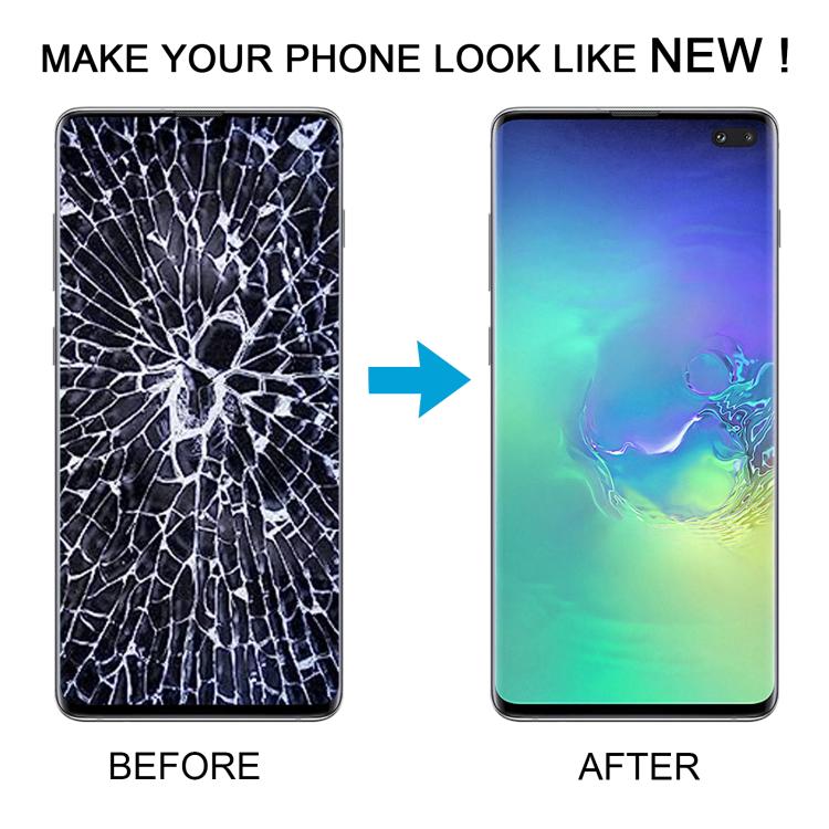 For Samsung Galaxy S10+ SM-G975F 6.38 inch TFT LCD Screen Digitizer Full Assembly with Frame, Not Supporting Fingerprint Identification(Silver) - LCD Screen by buy2fix | Online Shopping UK | buy2fix
