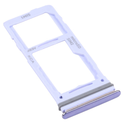 For Samsung Galaxy A72 SM-A725 SIM Card Tray + SIM Card Tray / Micro SD Card Tray (Purple) - Card Tray by buy2fix | Online Shopping UK | buy2fix