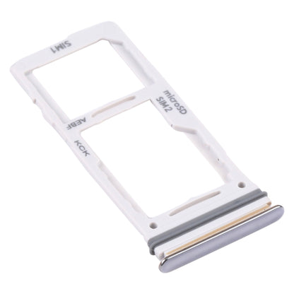 For Samsung Galaxy A72 SM-A725 SIM Card Tray + SIM Card Tray / Micro SD Card Tray (Silver) - Card Tray by buy2fix | Online Shopping UK | buy2fix