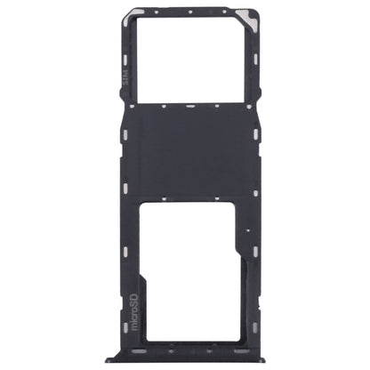 For Samsung Galaxy A03s SM-A037U Original SIM Card Tray + Micro SD card tray (Black) - Card Tray by buy2fix | Online Shopping UK | buy2fix