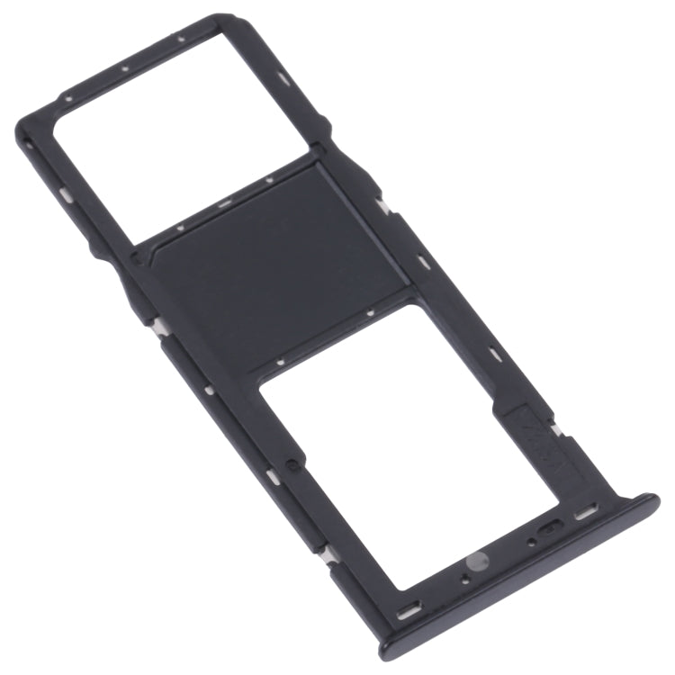 For Samsung Galaxy A03s SM-A037U Original SIM Card Tray + Micro SD card tray (Black) - Card Tray by buy2fix | Online Shopping UK | buy2fix