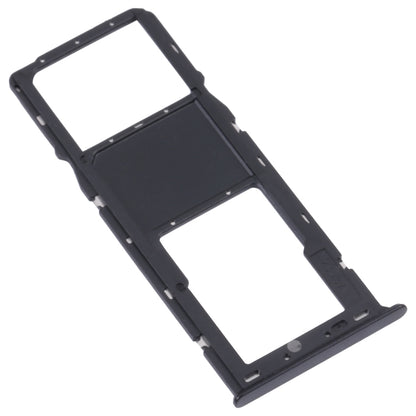 For Samsung Galaxy A03s SM-A037U Original SIM Card Tray + Micro SD card tray (Black) - Card Tray by buy2fix | Online Shopping UK | buy2fix