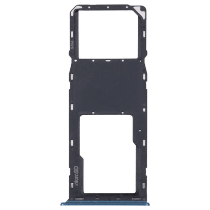 For Samsung Galaxy A03s SM-A037U Original SIM Card Tray + Micro SD card tray (Blue) - Card Tray by buy2fix | Online Shopping UK | buy2fix
