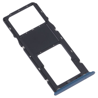 For Samsung Galaxy A03s SM-A037U Original SIM Card Tray + Micro SD card tray (Blue) - Card Tray by buy2fix | Online Shopping UK | buy2fix