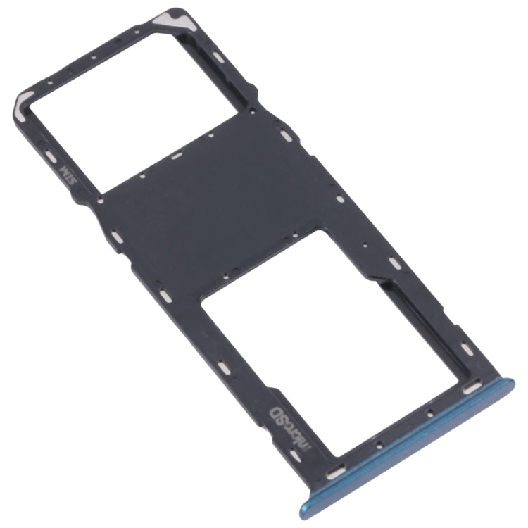 For Samsung Galaxy A03s SM-A037U Original SIM Card Tray + Micro SD card tray (Blue) - Card Tray by buy2fix | Online Shopping UK | buy2fix