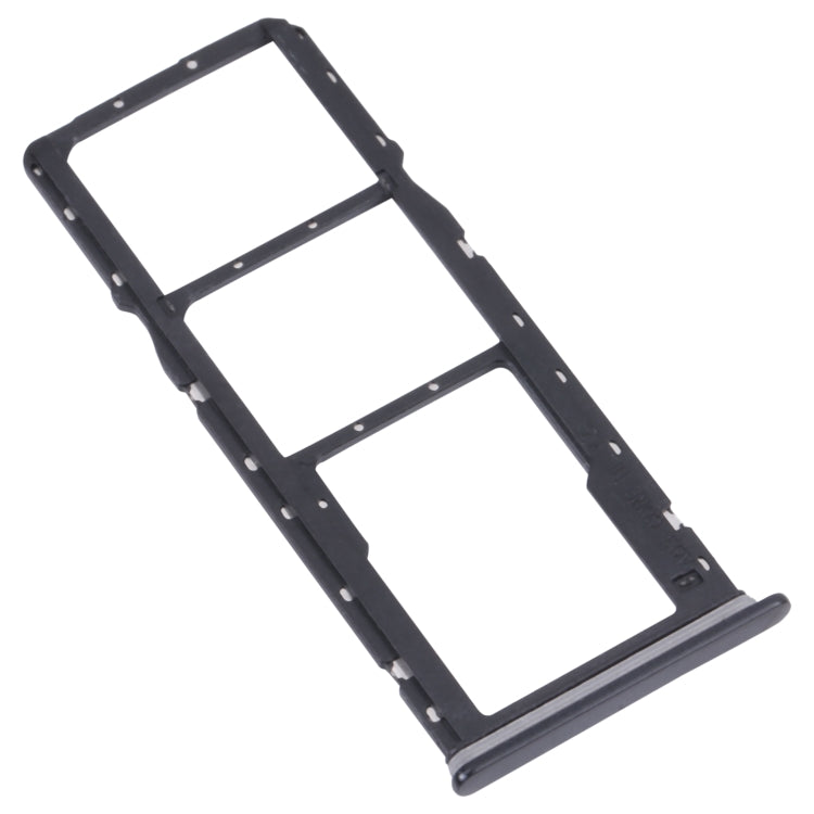 For Samsung Galaxy A04 Core SM-A042F Original SIM Card Tray + SIM Card Tray + Micro SD card tray(Black) - Card Tray by buy2fix | Online Shopping UK | buy2fix