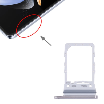 For Samsung Galaxy Z Flip4 SM-F721B Original SIM Card Tray (Silver) - Card Tray by buy2fix | Online Shopping UK | buy2fix