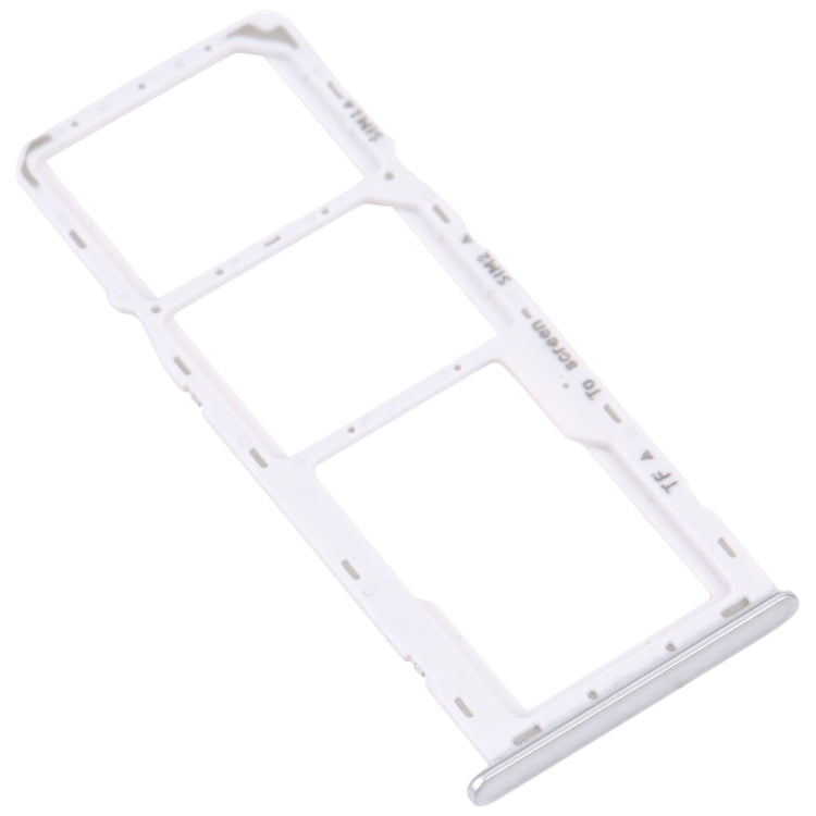 For Samsung Galaxy M42 5G SM-A436B Original SIM Card Tray + SIM Card Tray + Micro SD card tray (Silver) - Card Tray by buy2fix | Online Shopping UK | buy2fix