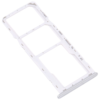 For Samsung Galaxy M42 5G SM-A436B Original SIM Card Tray + SIM Card Tray + Micro SD card tray (Silver) - Card Tray by buy2fix | Online Shopping UK | buy2fix