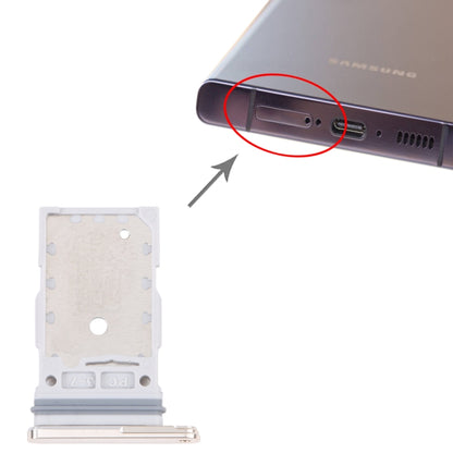 For Samsung Galaxy S23 Ultra SM-S918B Original SIM Card Tray + SIM Card Tray(Gold) -  by buy2fix | Online Shopping UK | buy2fix