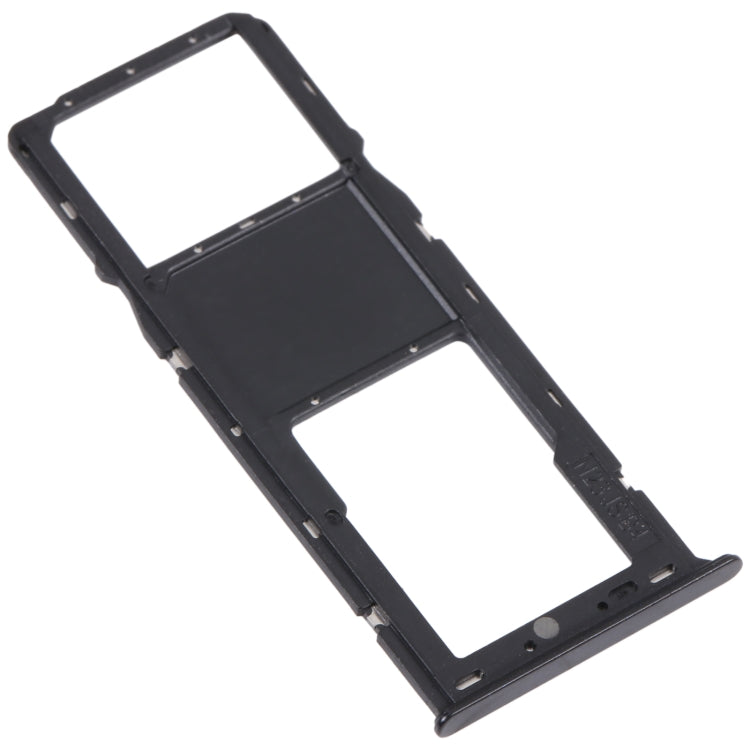 For Samsung Galaxy A03s SM-A037U Original SIM Card Tray + Micro SD card tray (Black) - Card Tray by buy2fix | Online Shopping UK | buy2fix