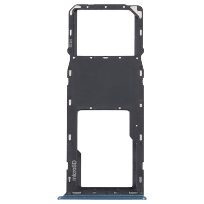 For Samsung Galaxy A03s SM-A037U Original SIM Card Tray + Micro SD card tray (Blue) - Card Tray by buy2fix | Online Shopping UK | buy2fix