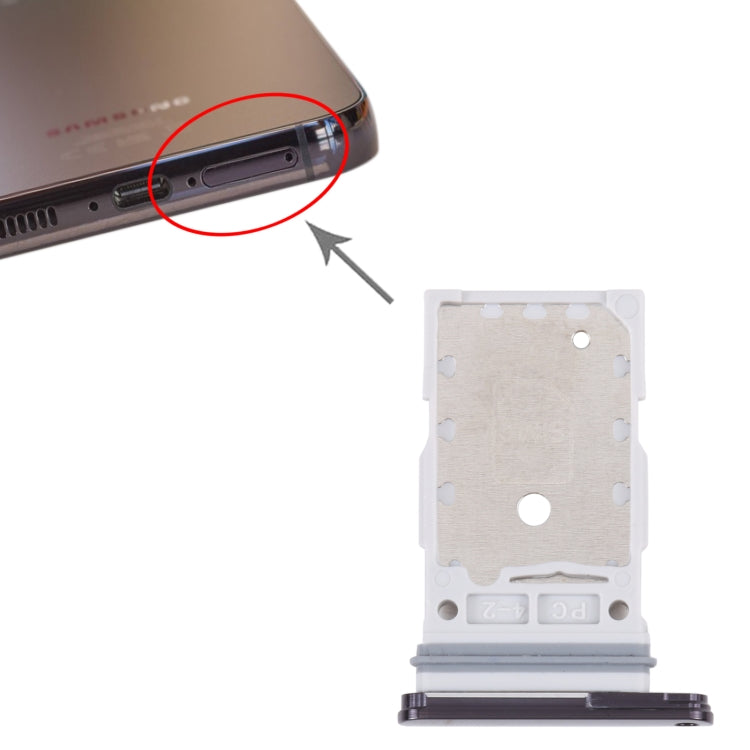 For Samsung Galaxy S23 / S23+ SM-S961B/S911B Original SIM Card Tray + SIM Card Tray (Purple) -  by buy2fix | Online Shopping UK | buy2fix