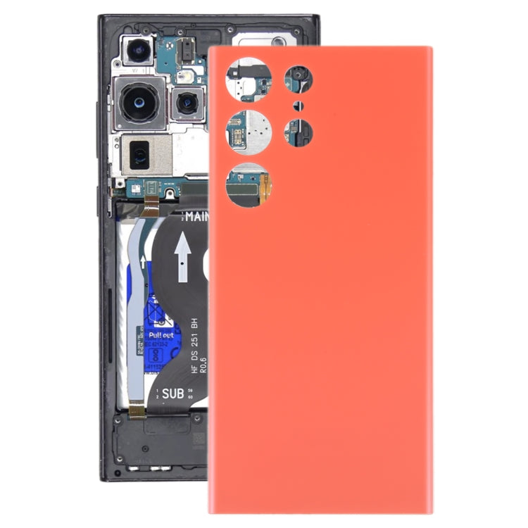 For Samsung Galaxy S23 Ultra 5G SM-S918B OEM Battery Back Cover(Red) -  by buy2fix | Online Shopping UK | buy2fix