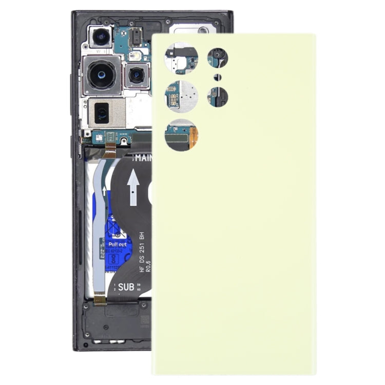 For Samsung Galaxy S23 Ultra 5G SM-S918B OEM Battery Back Cover(Yellow) -  by buy2fix | Online Shopping UK | buy2fix
