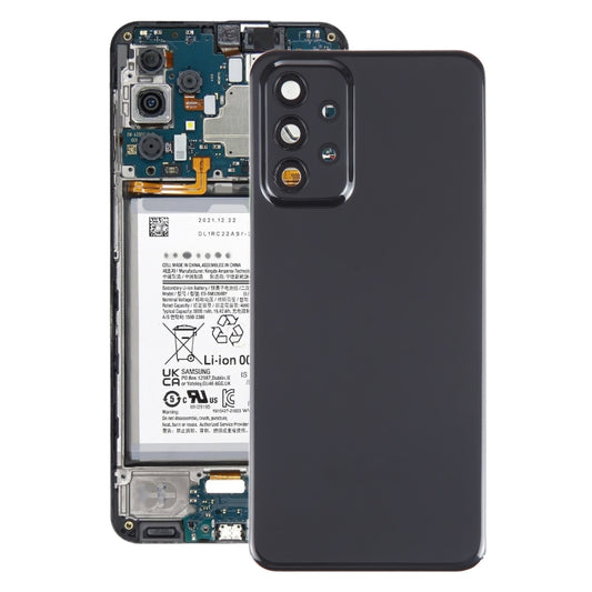 For Samsung Galaxy A23 5G SM-A236A Original Battery Back Cover with Camera Lens Cover(Black) - Camera Series by buy2fix | Online Shopping UK | buy2fix