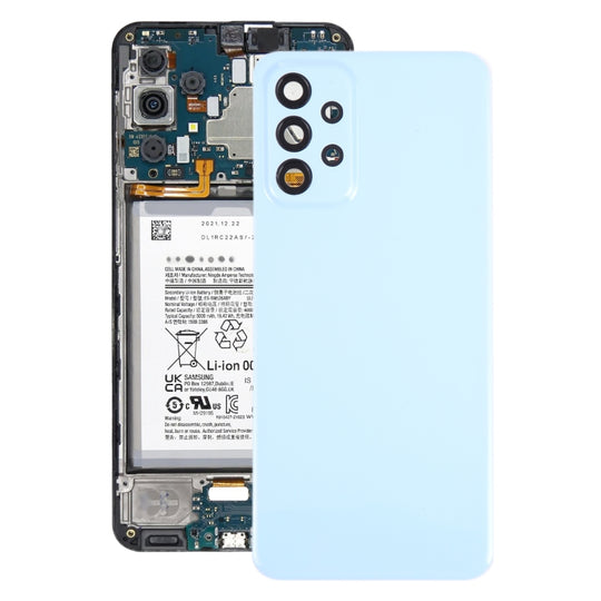 For Samsung Galaxy A23 5G SM-A236A Battery Back Cover with Camera Lens Frame(Blue)
