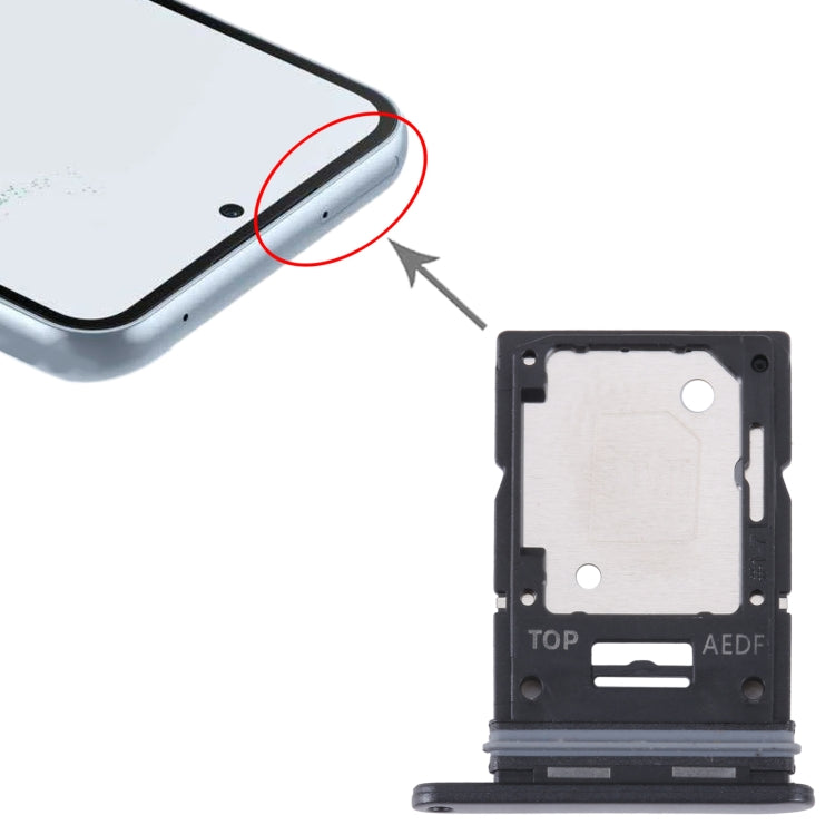For Samsung Galaxy A54 SM-A546 Original SIM Card Tray + Micro SD Card Tray (Black) - Card Tray by buy2fix | Online Shopping UK | buy2fix