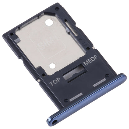 For Samsung Galaxy A54 SM-A546 Original SIM Card Tray + Micro SD Card Tray (Blue) - Card Tray by buy2fix | Online Shopping UK | buy2fix