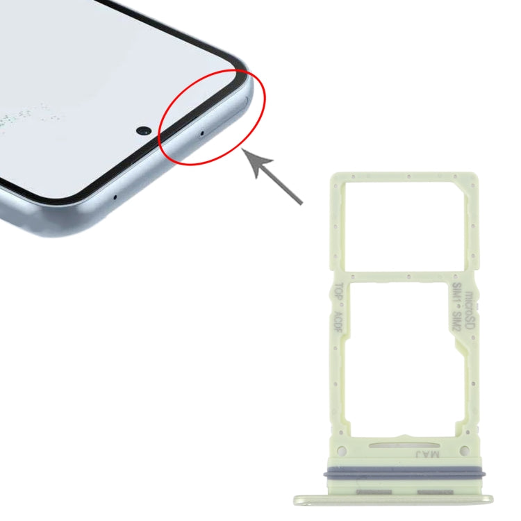 For Samsung Galaxy A34 SM-A346 Original SIM Card Tray + SIM / Micro SD Card Tray (Green) - Card Tray by buy2fix | Online Shopping UK | buy2fix