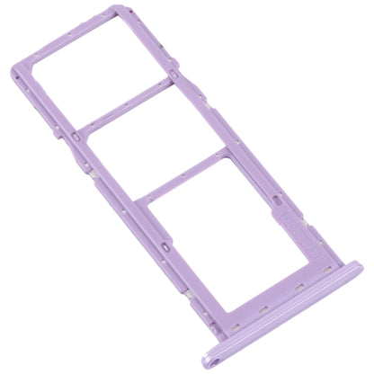 For Samsung Galaxy M04 SM-M045F Original SIM Card Tray + SIM Card Tray + Micro SD Card Tray (Purple) - Card Tray by buy2fix | Online Shopping UK | buy2fix