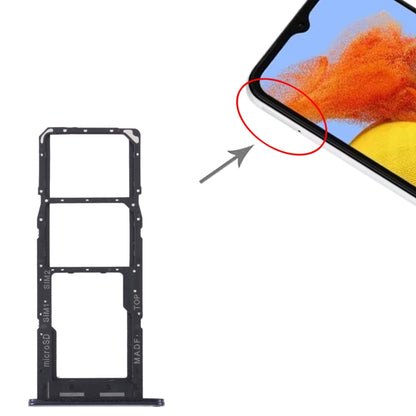 For Samsung Galaxy M14 SM-M146B Original SIM Card Tray + SIM Card Tray + Micro SD Card Tray (Dark Blue) - Card Tray by buy2fix | Online Shopping UK | buy2fix
